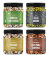 GreenFinity Premium Dry Fruit Combo (1kg)||Almonds, Cashews, Pista, Raisin (250g -Pack of 4)