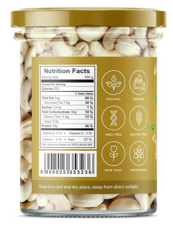 GreenFinity Premium Cashew Nuts 200g